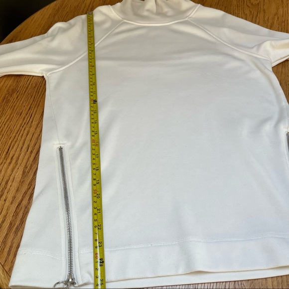 Workshop Off White Cowl Neck Sweater Casual Sweatshirt with pockets Size S - Picture 14 of 14